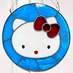 Vintage Hello Kitty stain glass